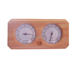 FINTECH - Sauna Termometre - Higrometre Kombine Ahşap Çiftli Fintech